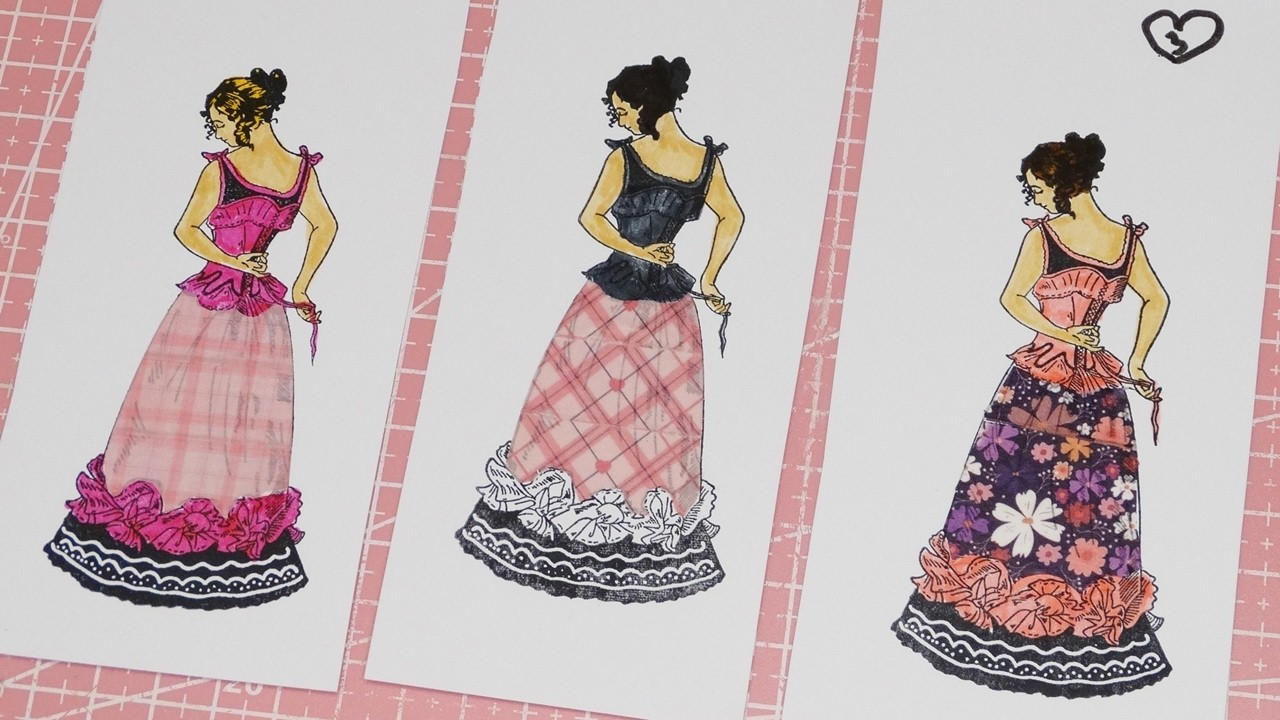 1, 2, or 3? Rate the Outfit - Fashion Dress Design with Washi Tape