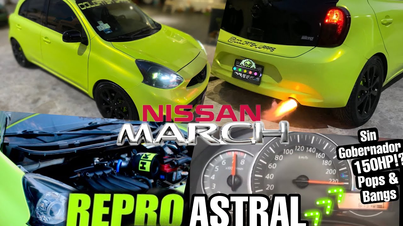 La REPRO de mi Nissan March | 8mil RPM sin gobernador + pops & bangs💥💥