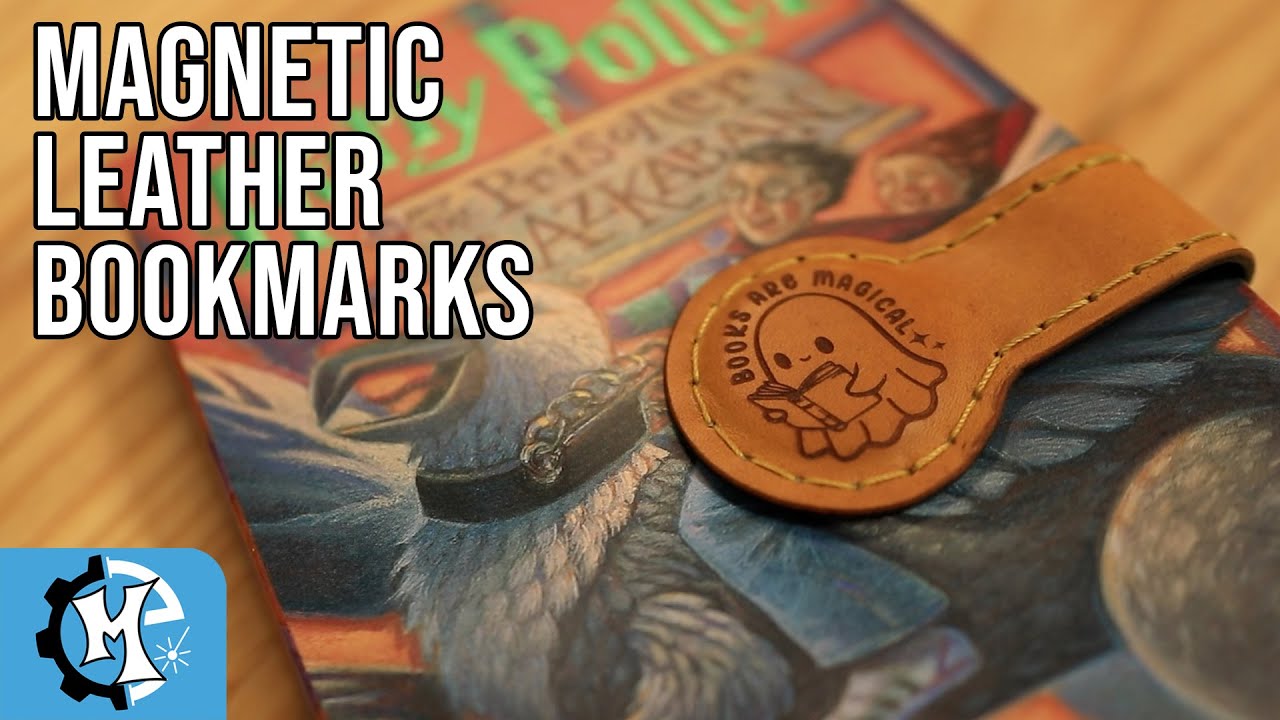 NEVER LOSE YOUR READING PLACE AGAIN: HOW TO MAKE MAGNETIC LEATHER BOOKMARKS