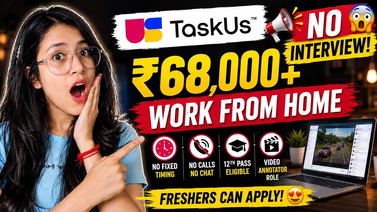 🔥WORK FROM HOME JOB | Students, Homemaker, Freshers &12th Pass Can Apply |Complete Guide