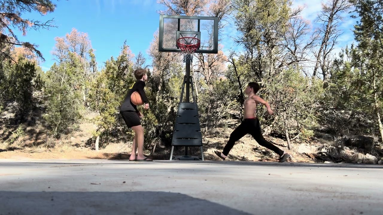 Ever time I dunk the hoop it gets higher but Indy only has to touch￼ the rim