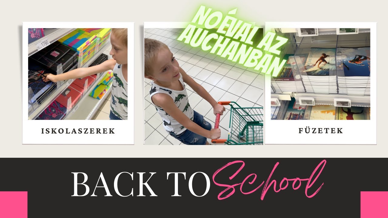 BACK TO SCHOOL 🎒📚2023 - Auchan tanszerek (és akciós pult 🤩 ) - Körbenéztünk Noéval