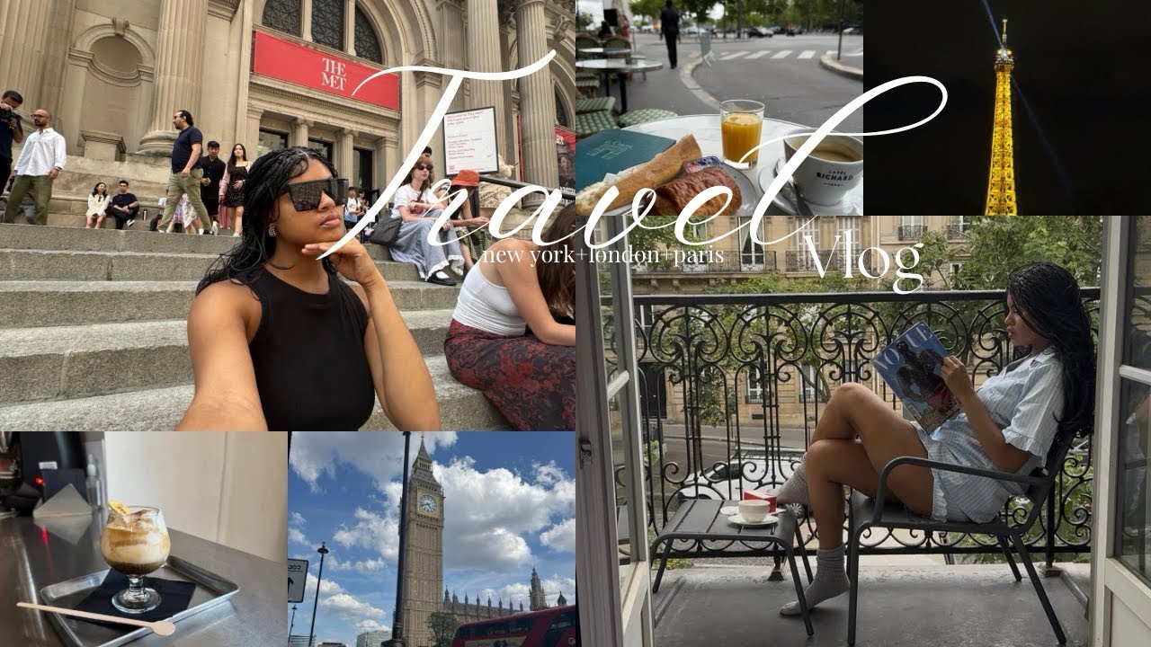 travel vlog! new york + london + paris 