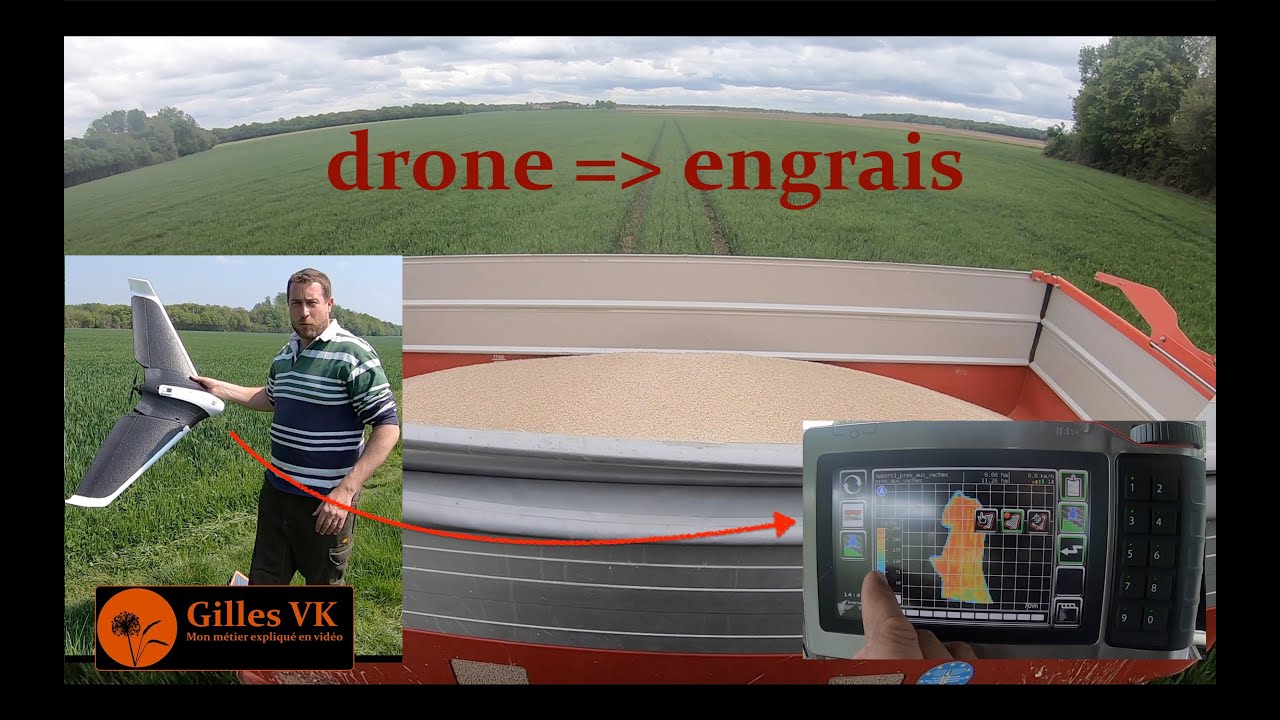 Drone et modulation d'engrais pour nourrir mes blés.