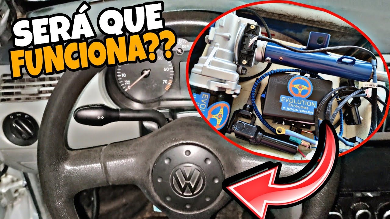 INSTALEI DIREÇÃO ELÉTRICA NO GOL G3 EM CASA