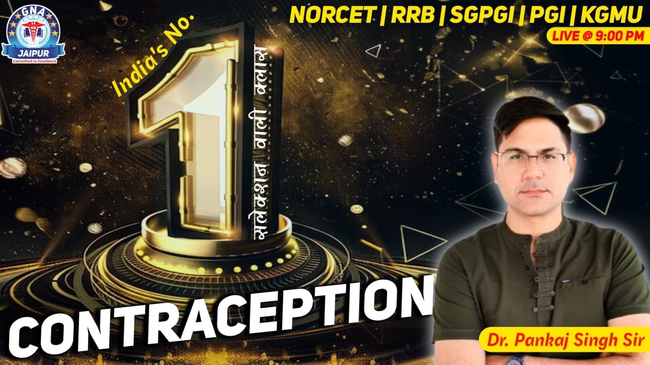 #contraception Special MCQs Class By Dr. Pankaj Singh Sir
