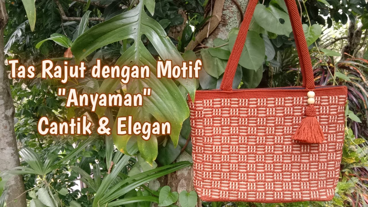 Tas Rajut dengan Motif 