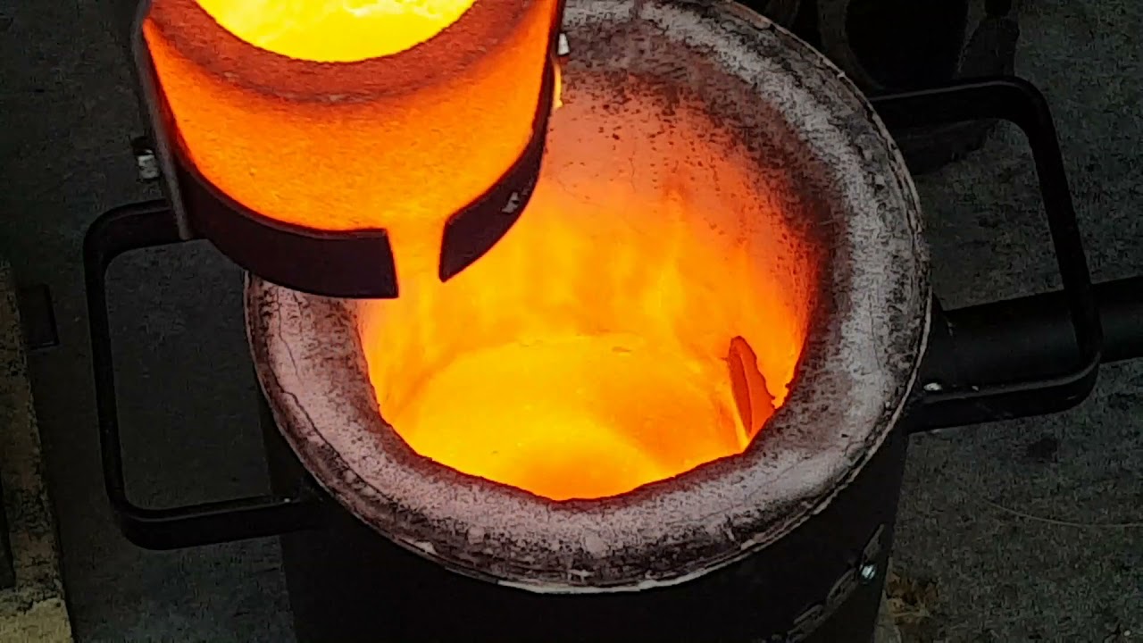 making my 1st bar of aluminum bronze.