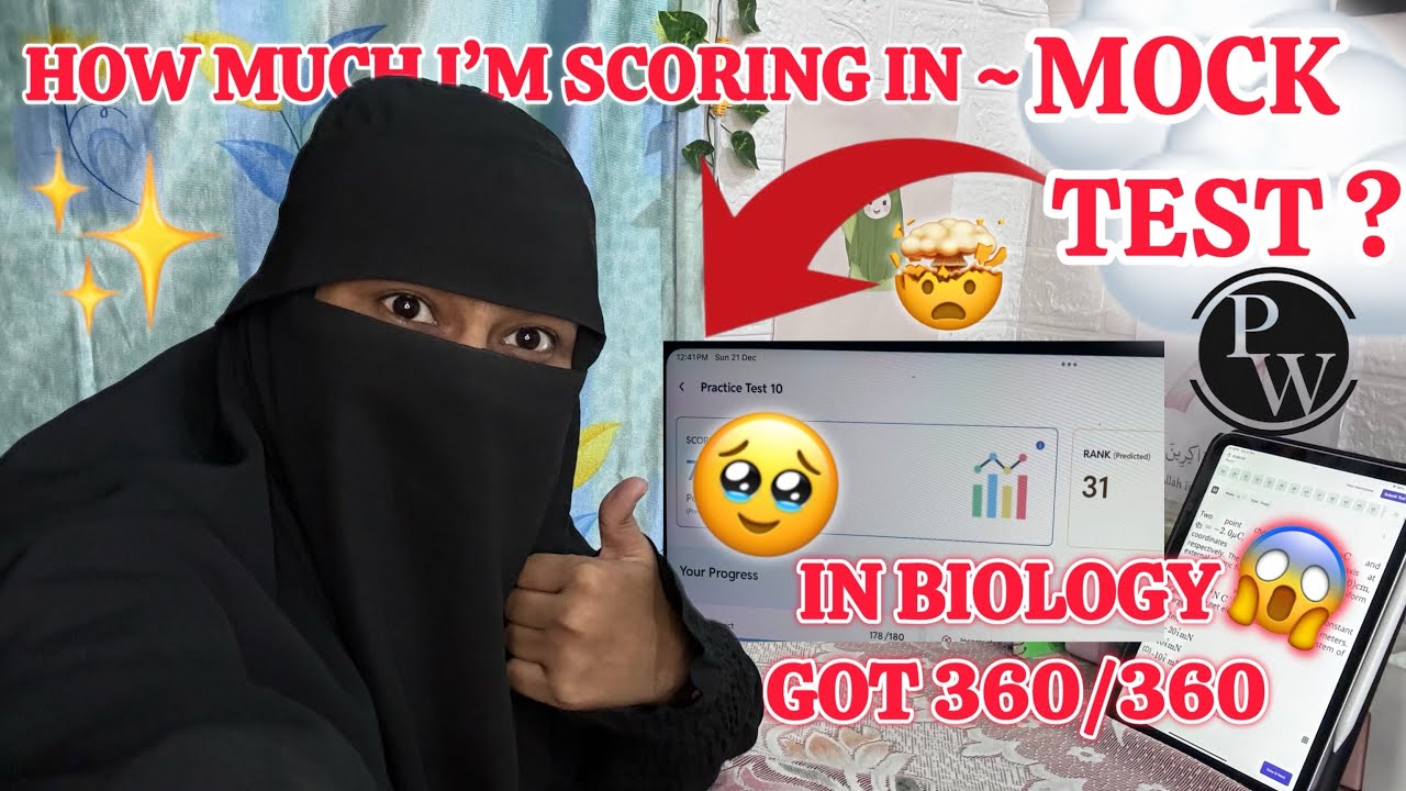 My *Mock Test* Score🩺 || In Biology First Time *360/360*🥺|| NEET Study Vlog📚