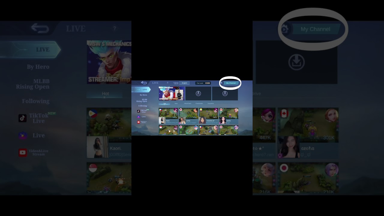 How to do live stream in Mobile legends bang bang #mobilelegends #mlbbsetting #mlbb#viral #knowledge