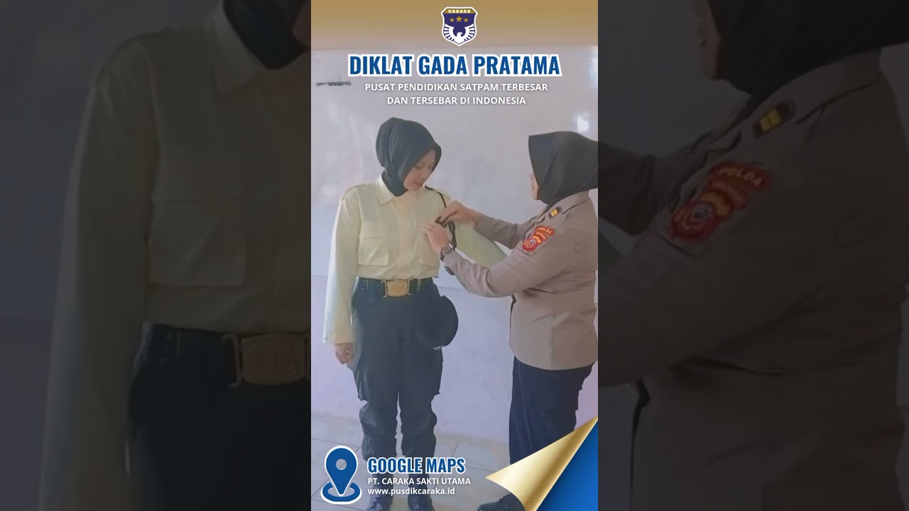 Penggunaan & Pemasangan Tali Kur Tali Pluit Seragam Satpam Diklat Gada Pratama Angkatan 73