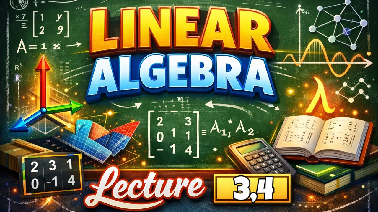 Linear Algebra - Ch.3 | Matrices and Matrix operations - المصفوفات و العمليات على المصفوفة