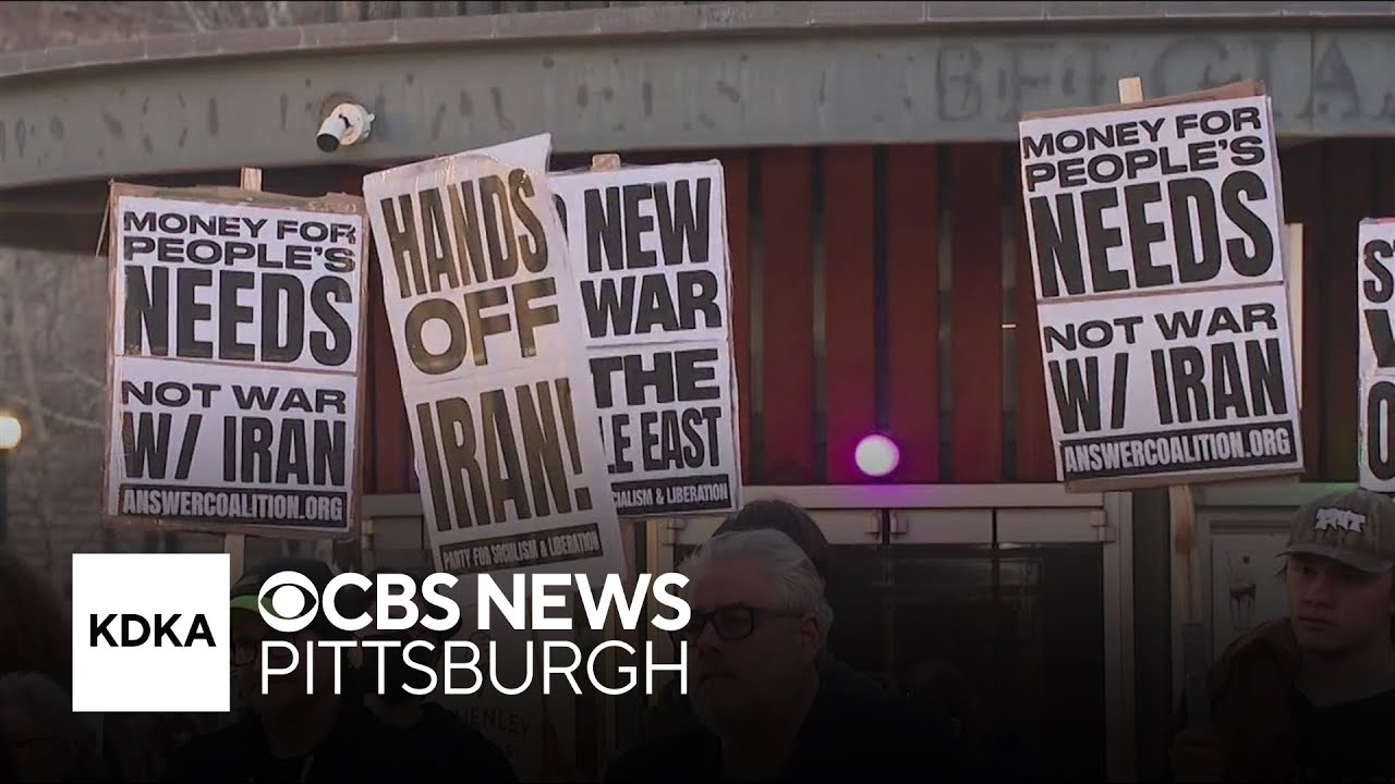 Protests take place across Pittsburgh after military operation in Iran