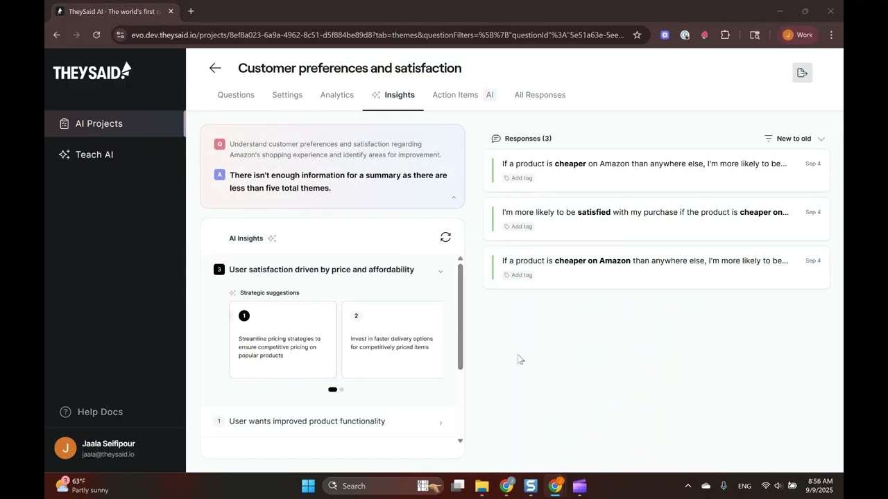 AI Reporting: Understanding and taking action on your user's feedback