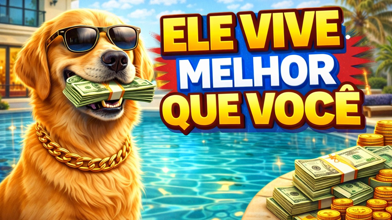 🐶 PET MILIONÁRIO – O CACHORRO QUE VIVE MELHOR DO QUE VOCÊ (CHOQUE DE REALIDADE)