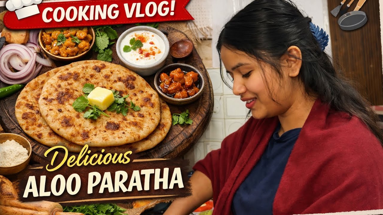 Ghar pe aloo ke parathe bane ho 🥔🫓 = pure happiness ❤️