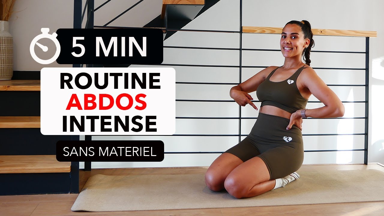 5 MIN ROUTINE ABDOS INTENSE À FAIRE TOUS LES MATINS