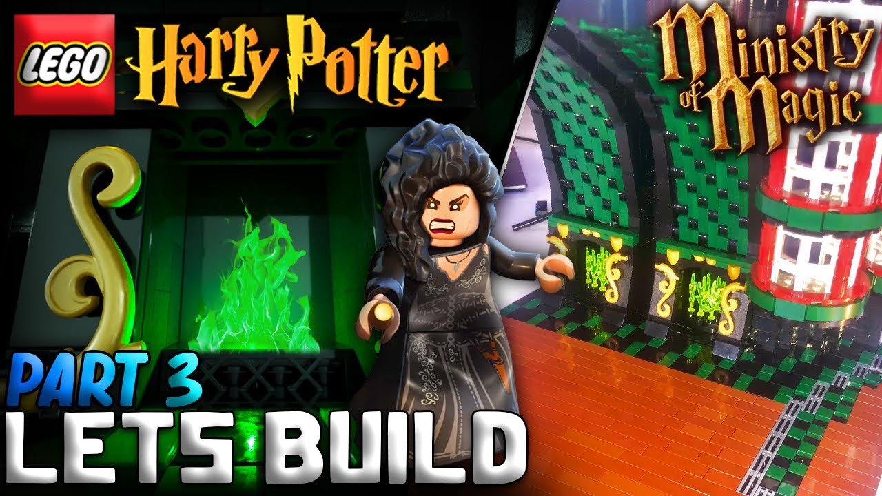 Building the MINISTRY OF MAGIC in LEGO! - Part 3 [Lets Build!] ft. Timelapse