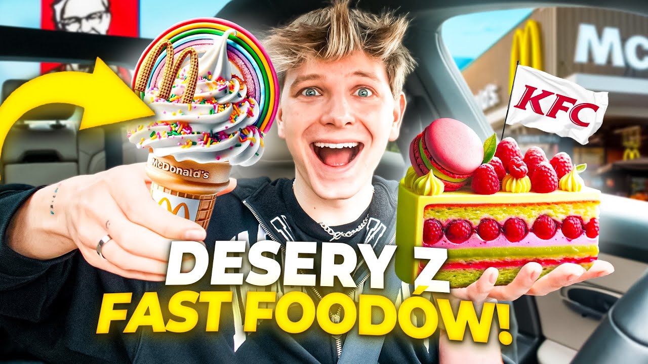 TESTUJĘ DESERY Z FAST FOOD&Oacute;W 😱 | Dominik Rupiński