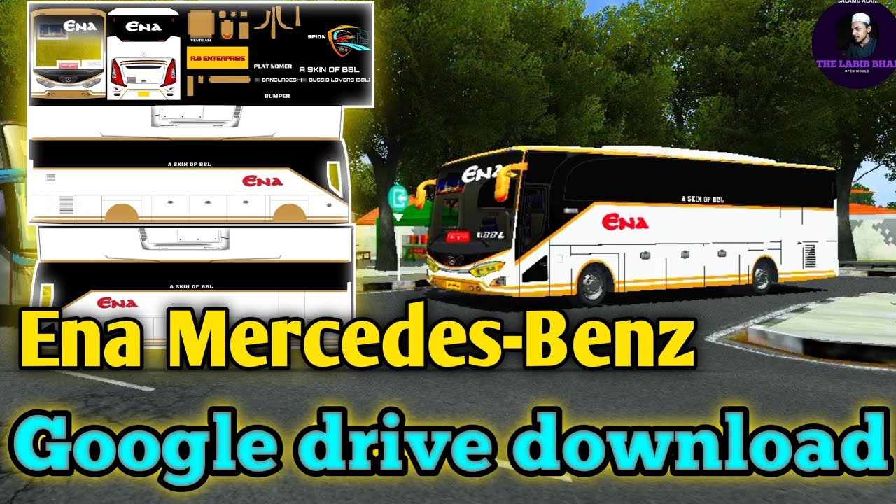 Ena Mercedes-Benz bus skin 🔥| Ena bus skin Bus simulator indonesia | Bd bus skin Google drive  link