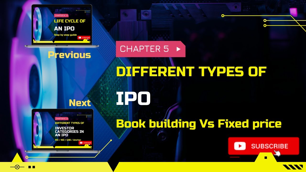 Chapter 5 Different Types of IPOs | Difference between book building Vs Fixed priced IPOs