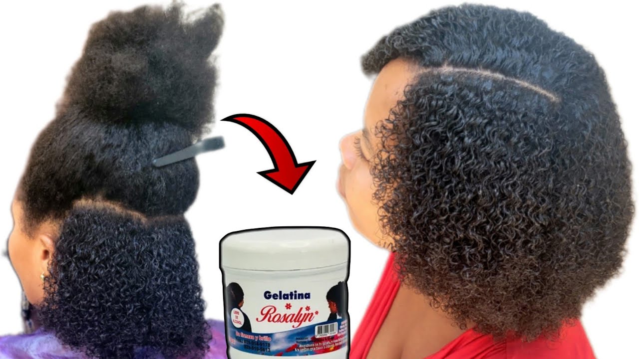 Boukle cheve natirel byen fasil ak gelatina Rosalyn/ KINKY CURLY