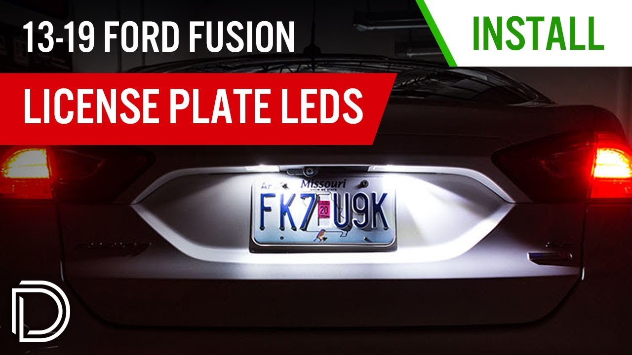 Как установить светодиодную подсветку номерного знака Ford Fusion 2013–2020 годов | Diode Dynamics