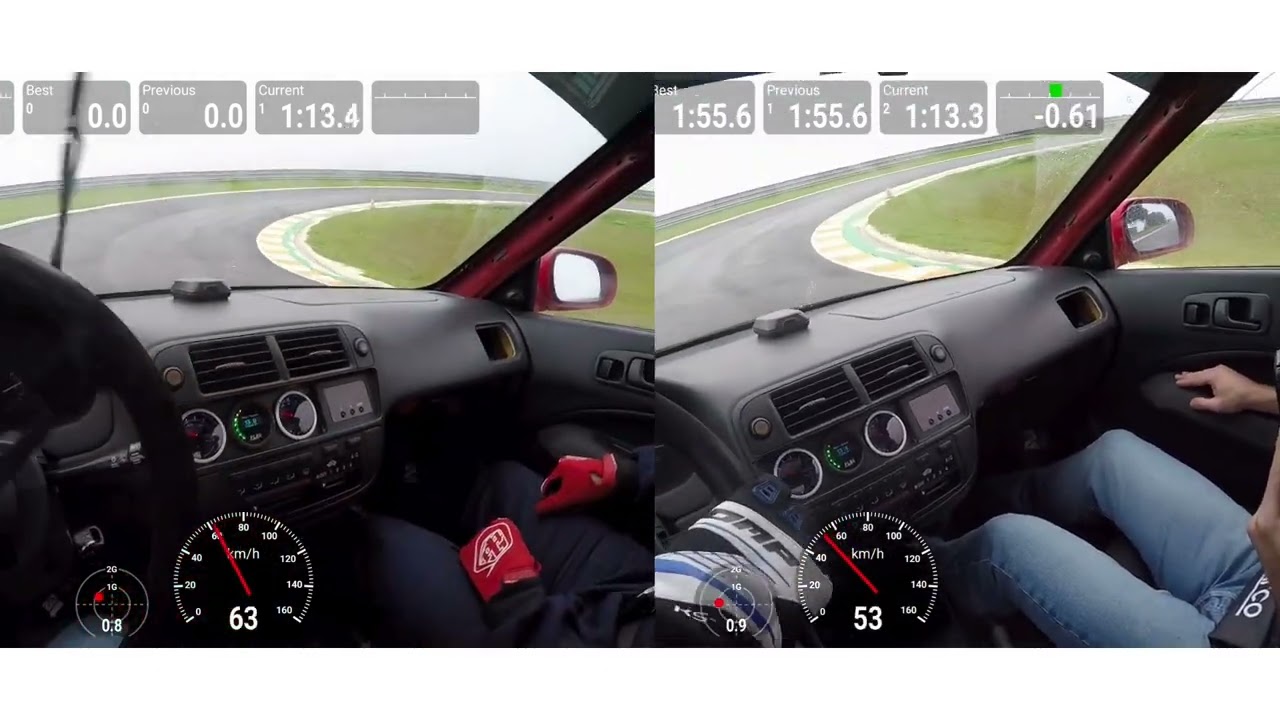 Different drivers. Same time - 1:54.3 Enjoy