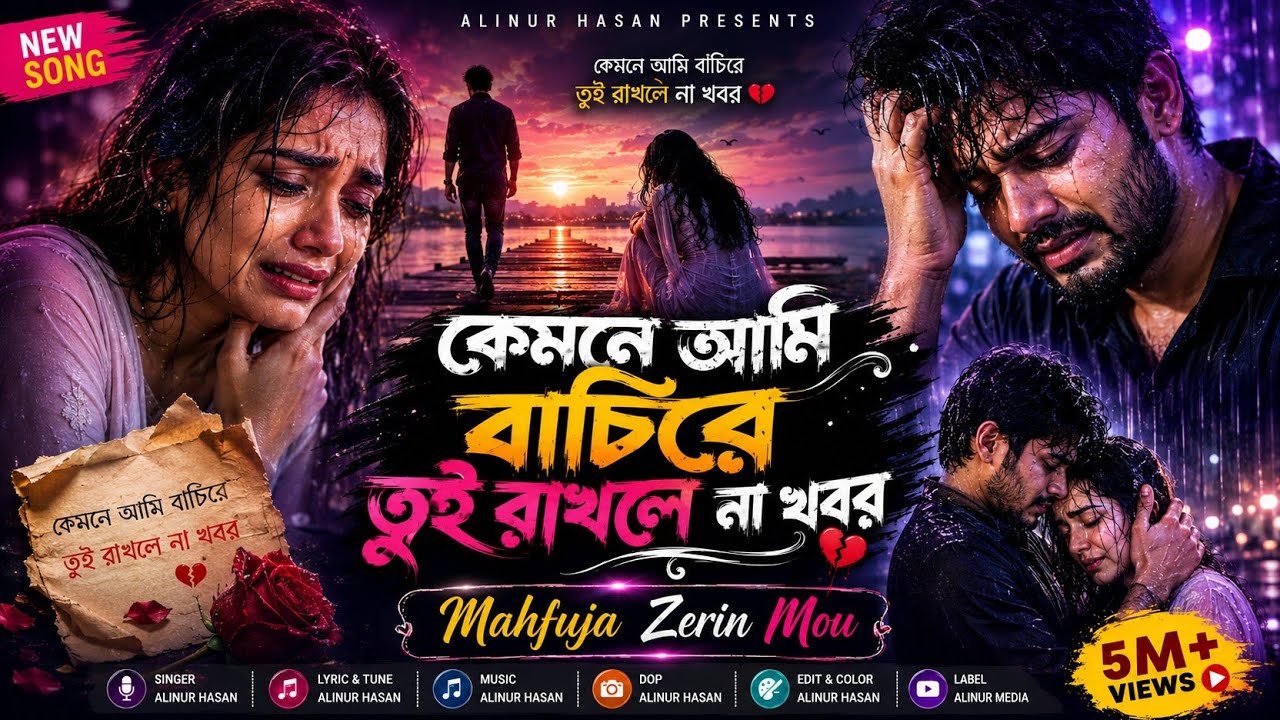 রাখলি না খবর | Rakhli Na Khobor | Mahfuja Zerin Mou | Alinur Hasan | New Bangla Sad Song 2026