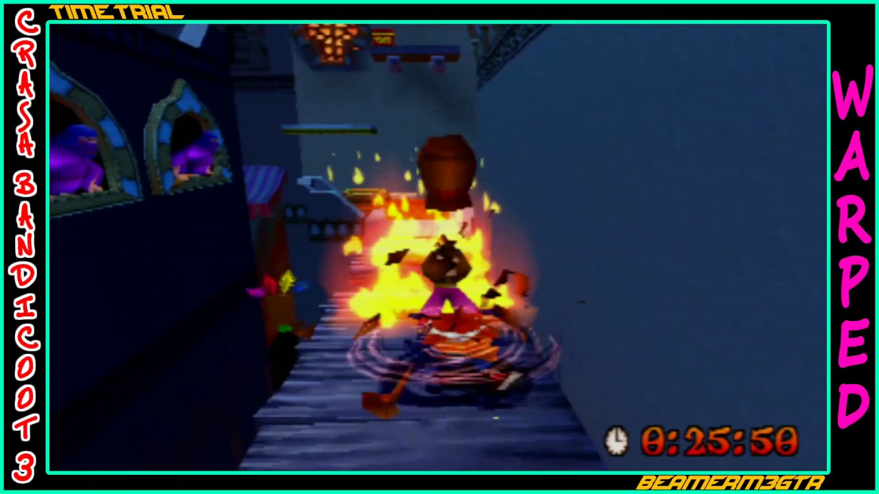 Crash Bandicoot Warped - Time Trial - High Time (Developer Time Beaten)