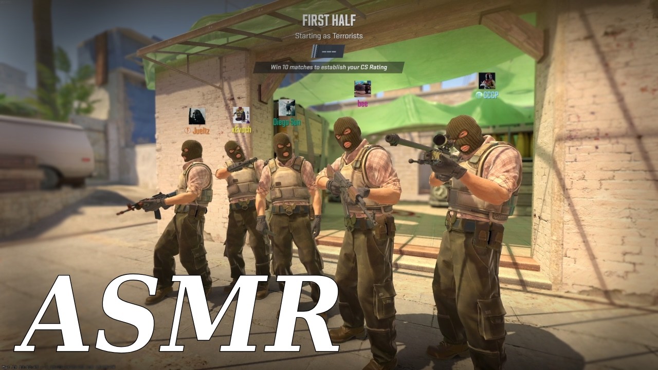 ASMR | Премьера Counter-Strike 2 - Полный матч от первого лица (первая игра в жизни)