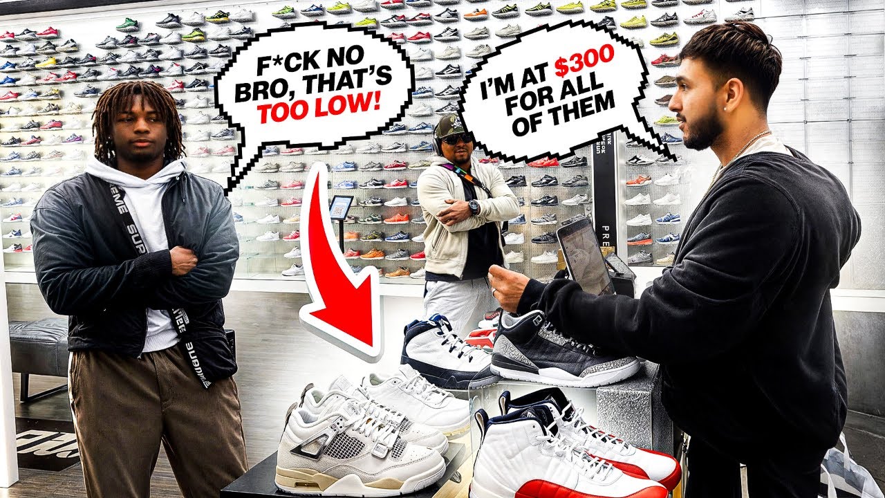 HE GOT MAD AT MY OFFER!! | CASHING OUT SNEAKERS IN-STORE