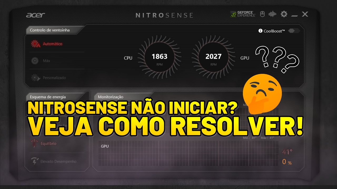 NITROSENSE NÃO INICIA? VEJA COMO RESOLVER | ACER NITRO 5 RTX3050