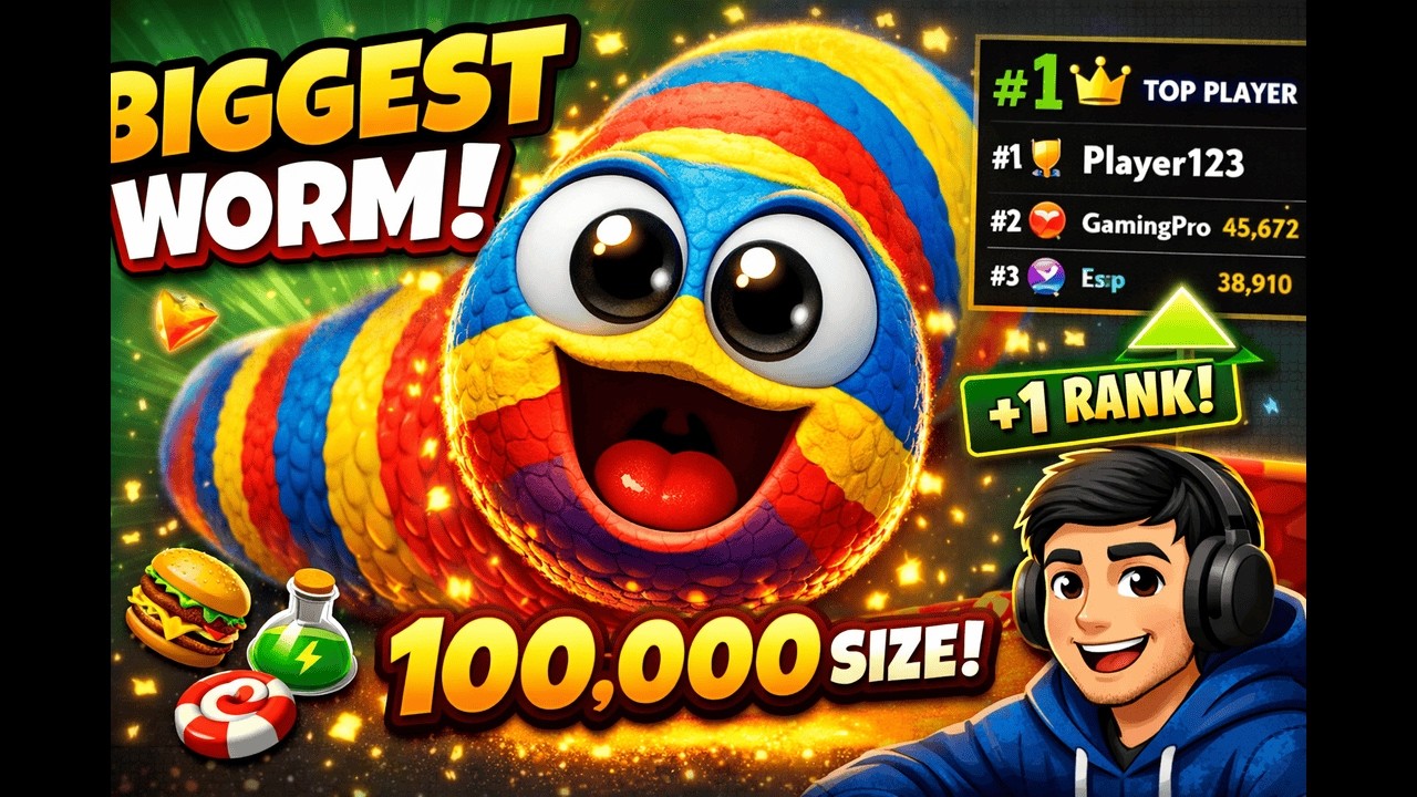 Worms Zone.io LIVE 🐍 Growing the Biggest Snake! | Wynter