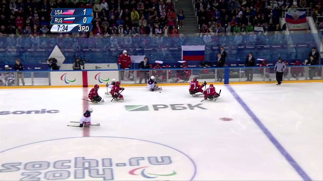 No. 2. NBC broadcast ice sledge hockey gold medal match