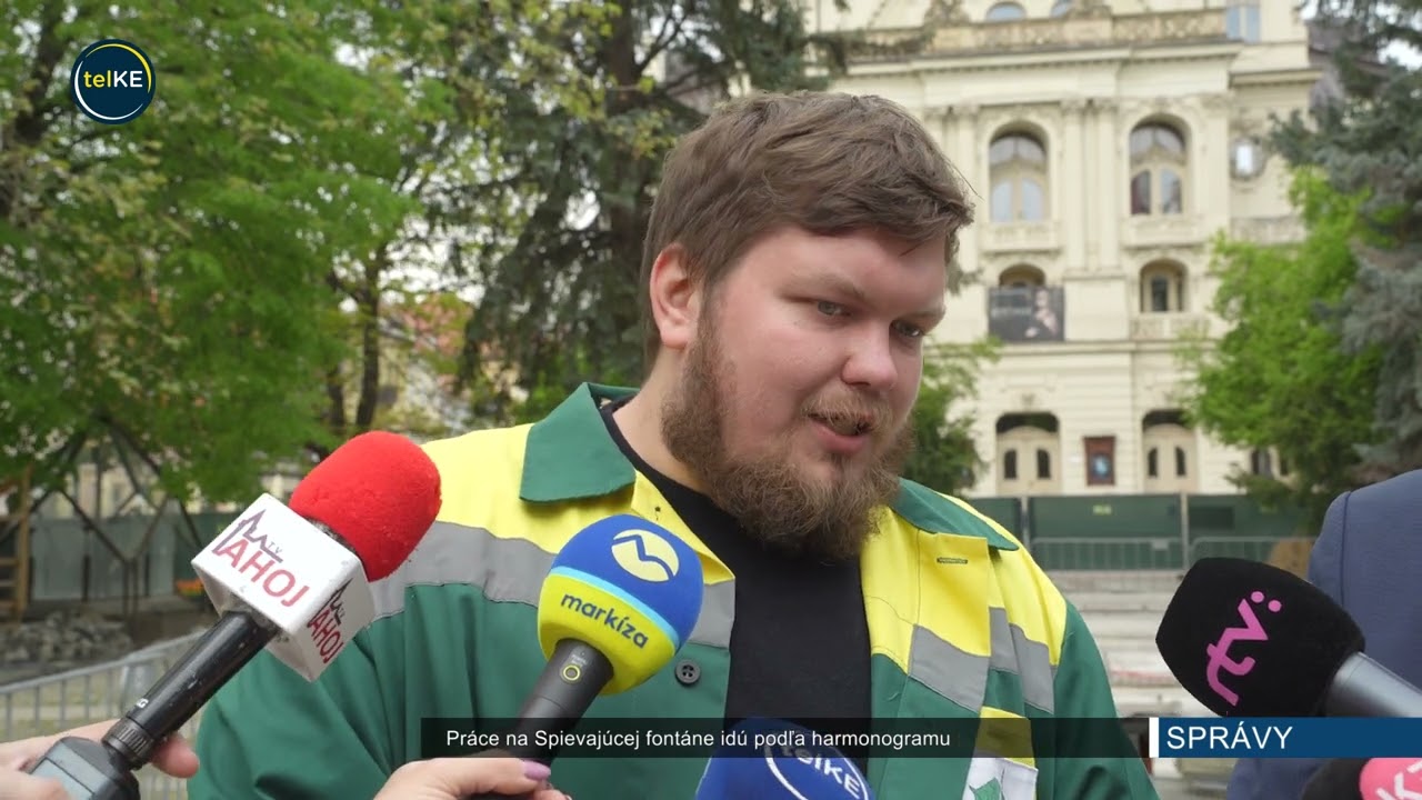 Práce na Spievajúcej fontáne idú podľa harmonogramu