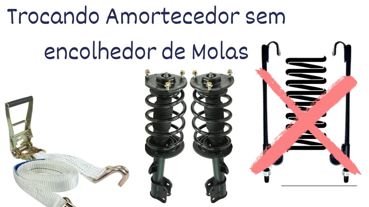 Como Trocar Amortecedor de carro sem encolhedor de Molas.!