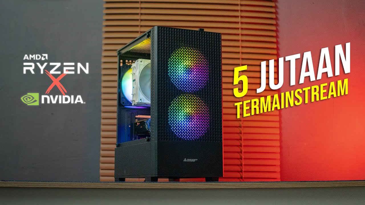 PC Gaming & Editing 5 Jutaan paling aman! Ryzen 5 5500 Ft Gtx 1060 6GB | Rakit PC EPS 14