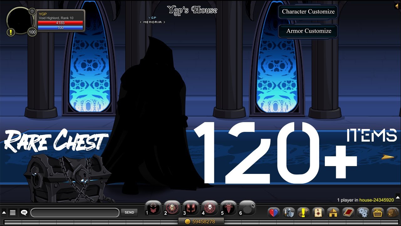 AQW - Preview Rare Dark Birthday 2021 Collection Chest 120 Items + House