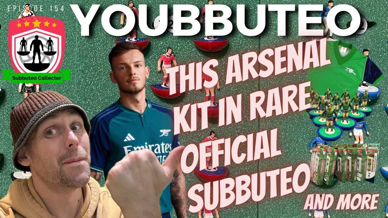 I found a mega Rare official Subbuteo Arsenal kit and more on Youbbuteo