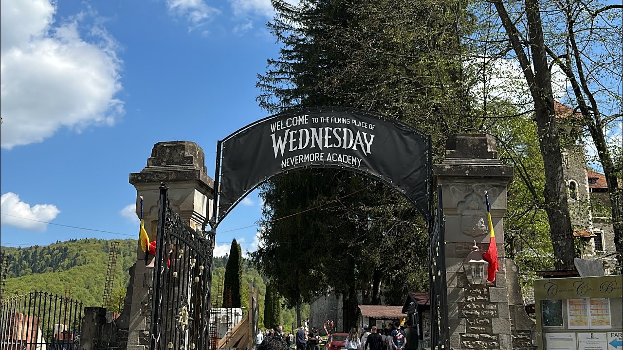Exploring Wednesday Addams' Castle in Romania | Filming Location Tour! | Places to see in romania