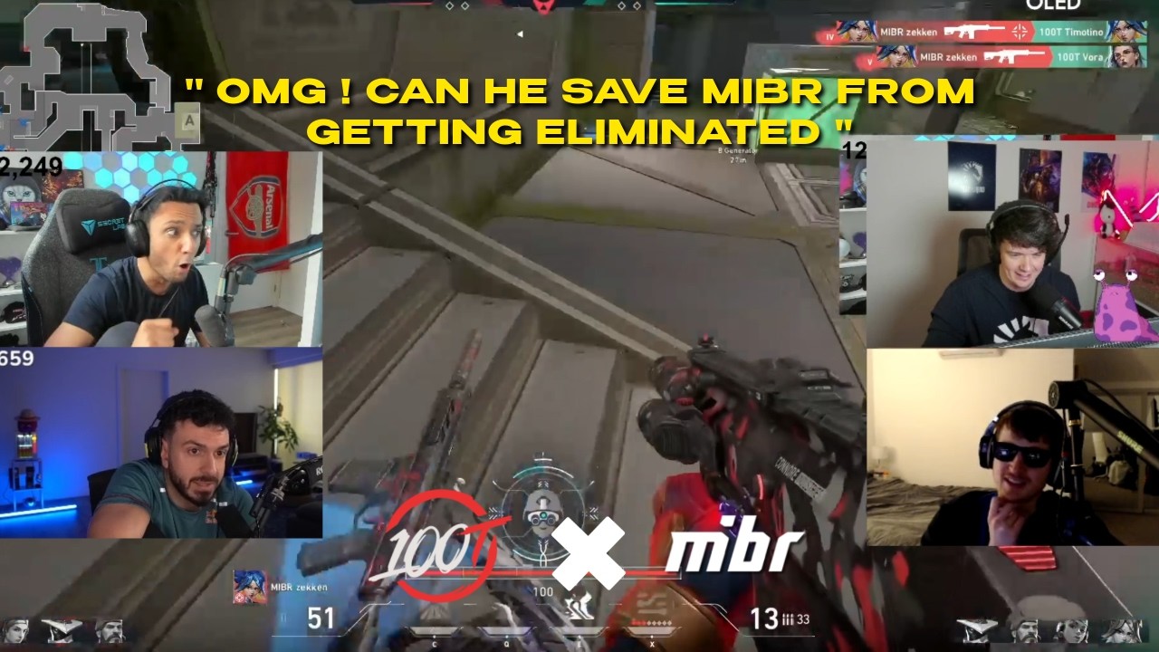 15 minutes of Unbelievable Moments from 100T vs MIBR | Valorant Stage 1