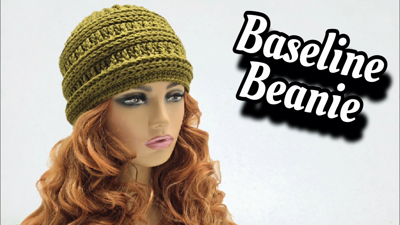 Crochet Beanie Hat For Man or Woman - Baseline Beanie