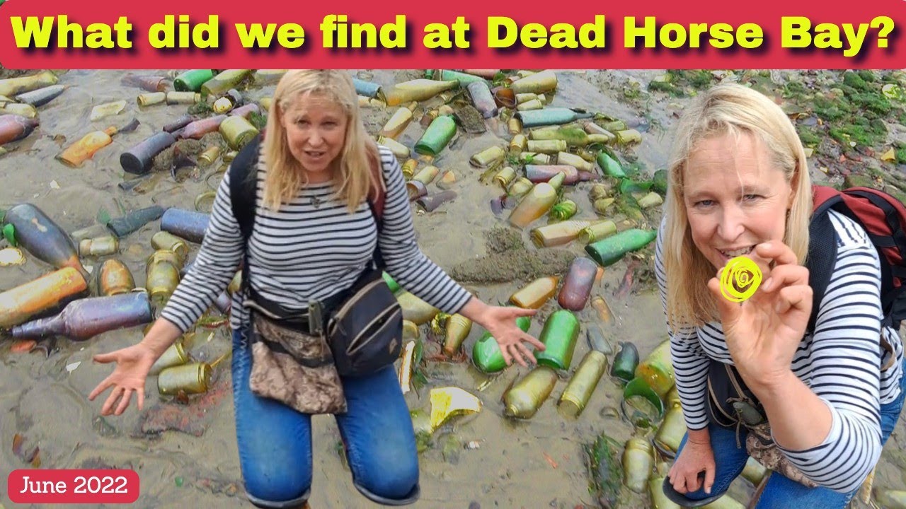 Treasure Hunting at Dead Horse Bay in New York - Mudlarking & History Hunting with @IndianaTones
