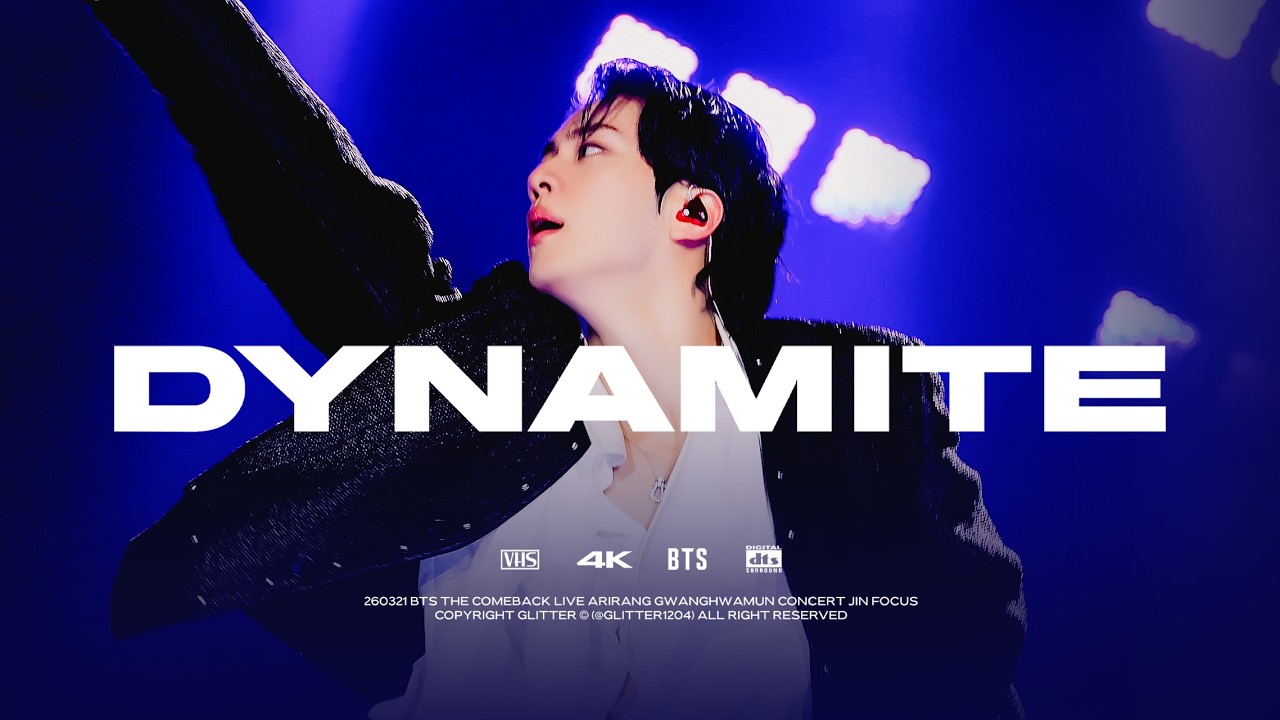 [4K cam] 260321 BTS The Comeback Live Arirang Gwanghwamun Concert Dynamite Jin Focus