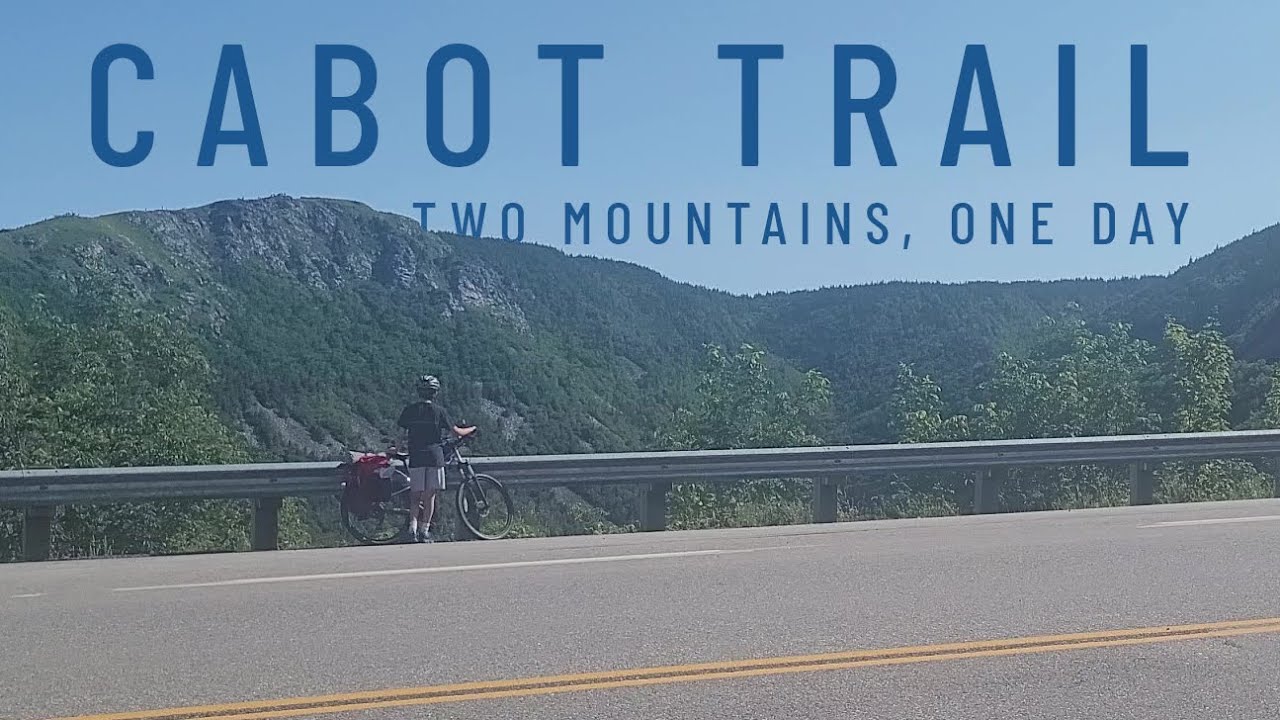 17% grades riding above the clouds - Cape Breton Highlands National Park - Cabot Trail Nova Scotia