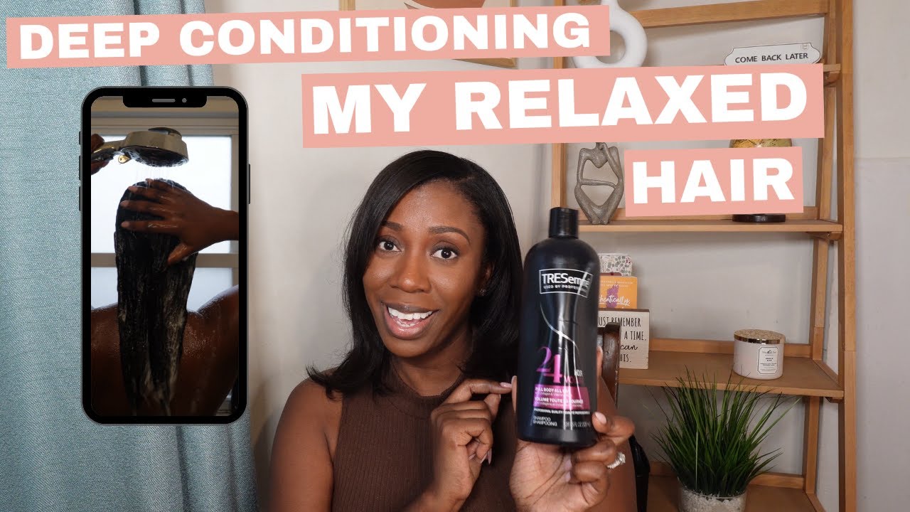 RELAXED Hair Wash Day Routine | Deep Conditioner for Relaxed Hair | Reduce Shedding & Breakage