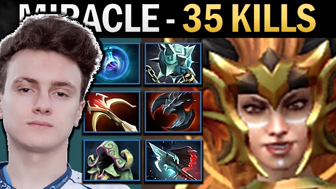 Lina Dota Gameplay Miracle with 35 Kills and Daedalus