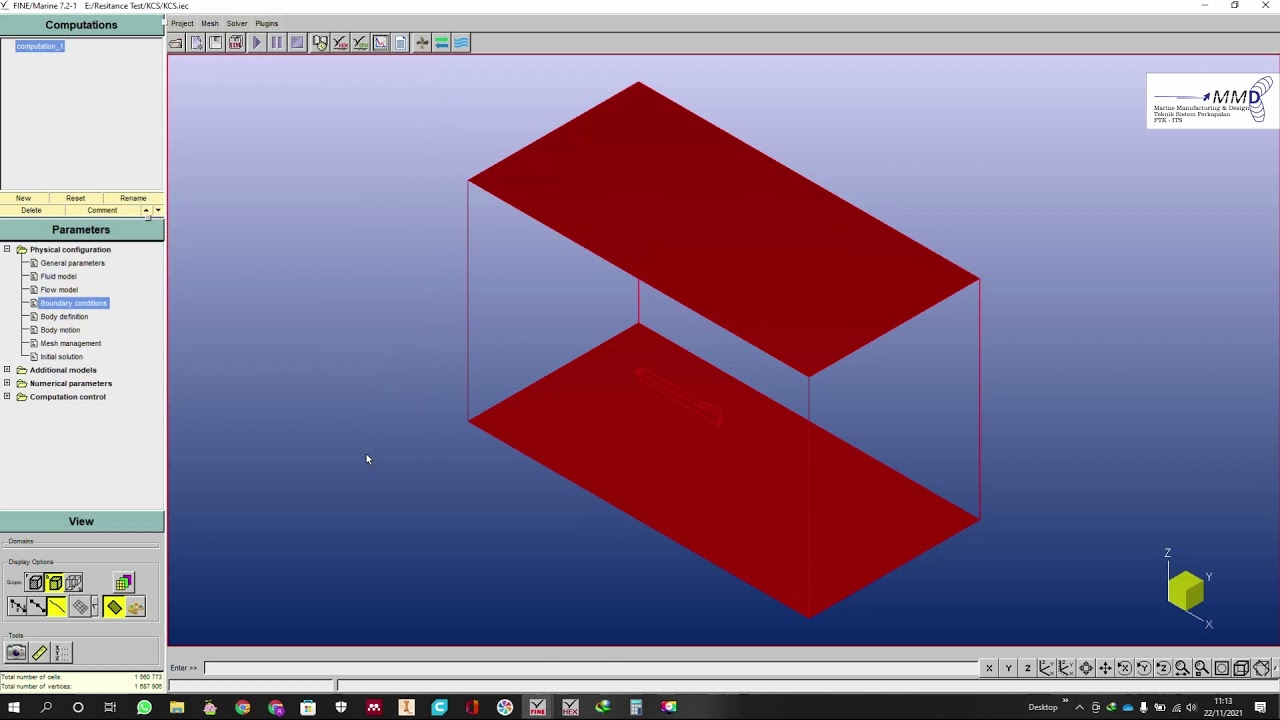 Tutorial 6 Setting Parameter Numeca Fine Marine (Part 1)
