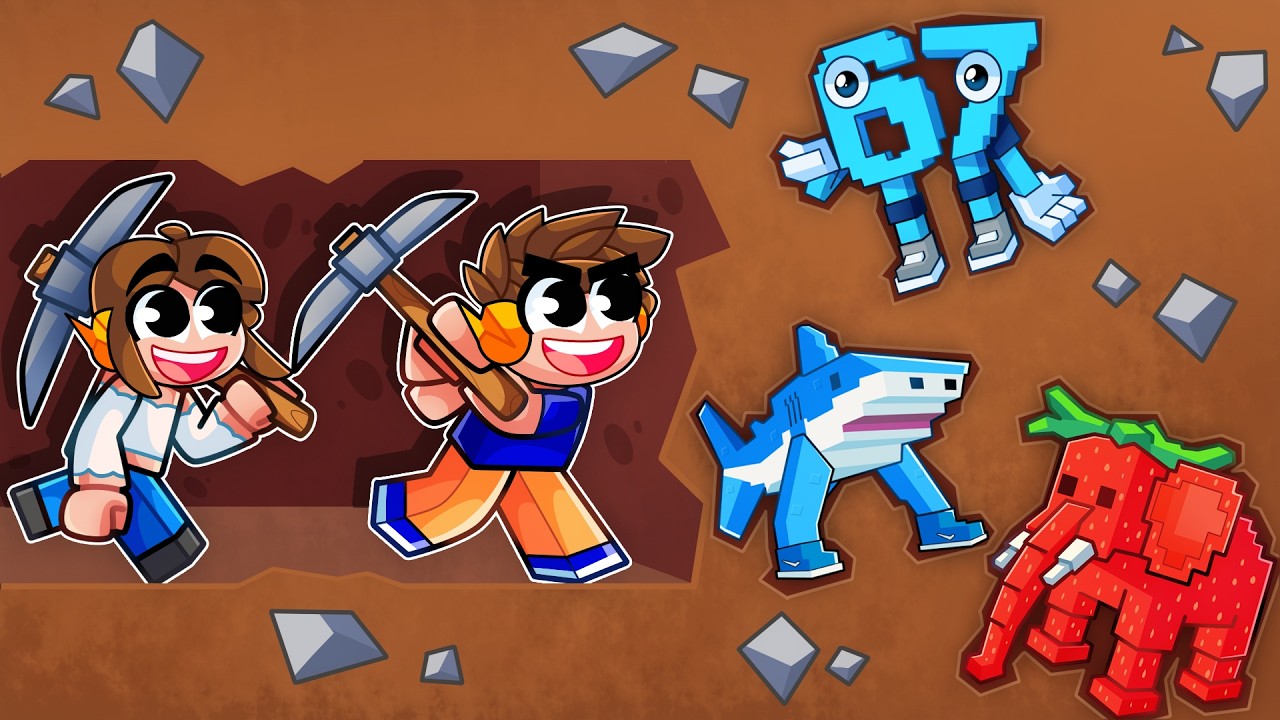 MINEREI TODOS os BRAINROTs no ROBLOX!